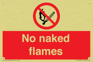 No naked flames